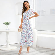 Damen Wickelmaxikleid W&W