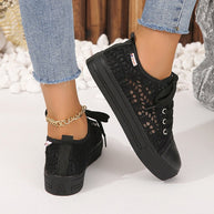 Damen Sneaker mit atmungsaktiver Netz-Oberfläche und rutschfester Sohle WW