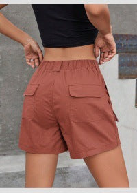Damen Cargo-Shorts mit praktischen Seitentaschen und bequemer Passform W&W Mode