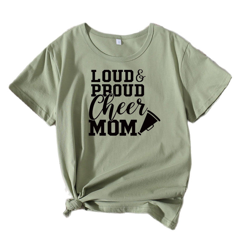 Frauen Cheerleading Mama Grafik T-Shirt WW