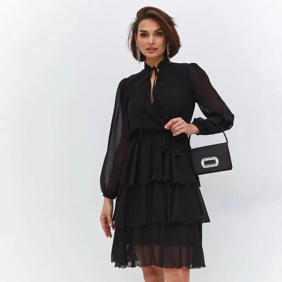 Damen Rüschenkleid WW