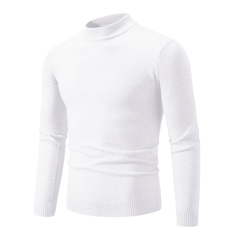 Herren Rollkragenpullover aus weichem Strickmaterial WW