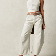 Damen Baggy-Jeans im Modernen Stil WW