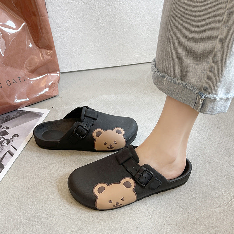Damen Fun Bear-verzierte Clogs WW
