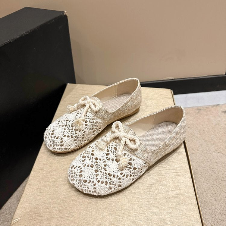 Damen Ballerinas mit raffinierter Häkelspitze und hochwertigem Obermaterial W&W Mode