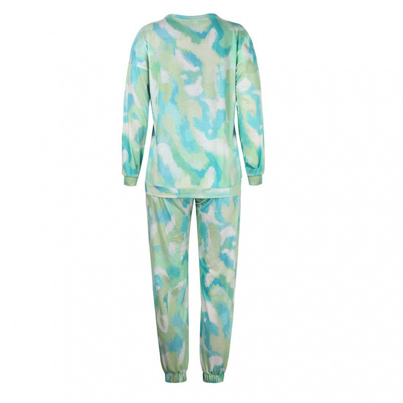 Damen Bequemes Sweat-Outfit mit modernen Batik-Details WW