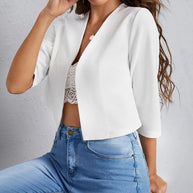 Damen cropped Blazer mit eleganter Silhouette und lockerer Passform WW