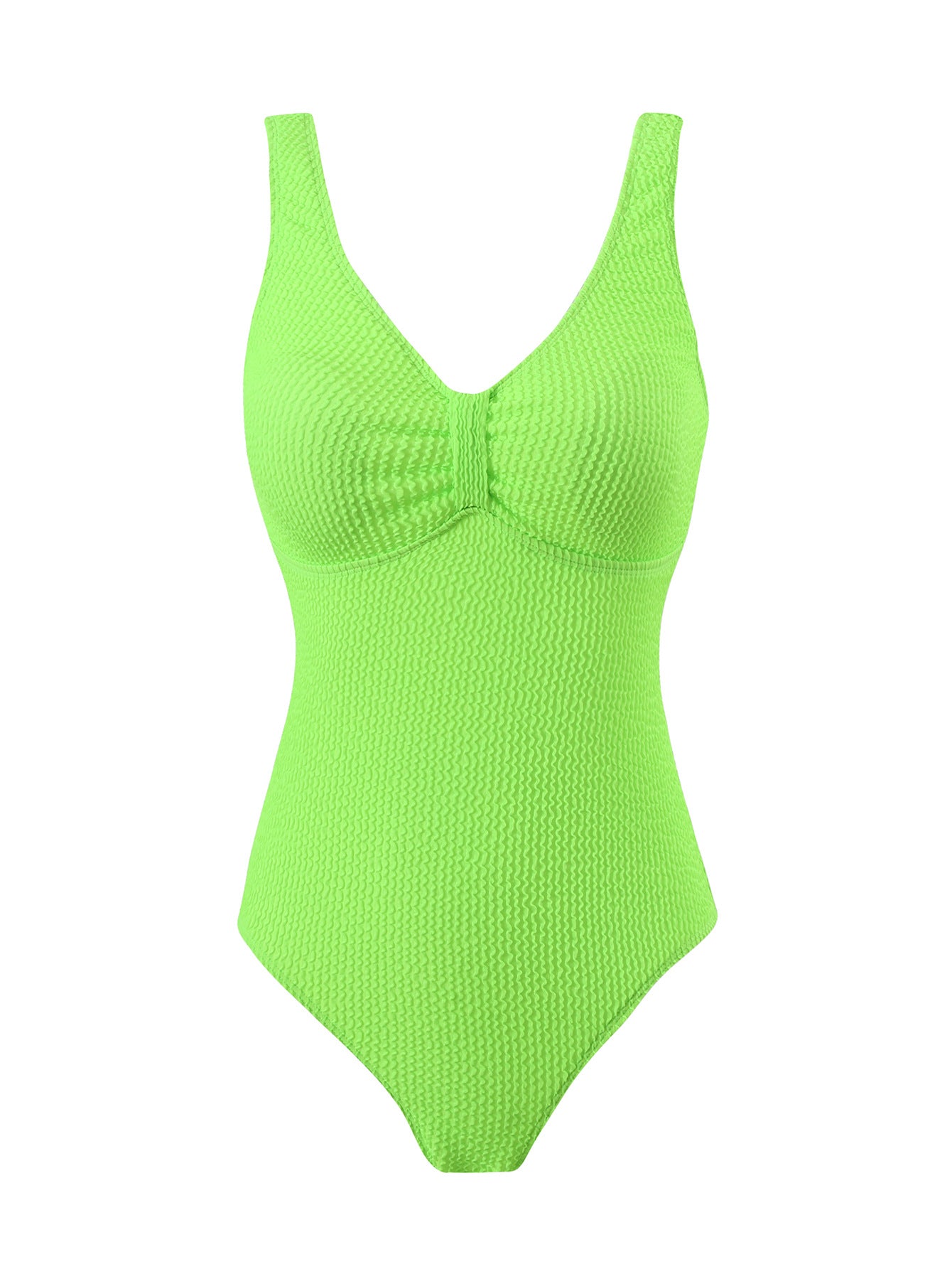 Damen Einteiliger Badeanzug mit strukturiertem Obermaterial und sportlichem Schnitt WW