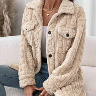 Damen Strickjacke mit strukturierter Oberfläche WW