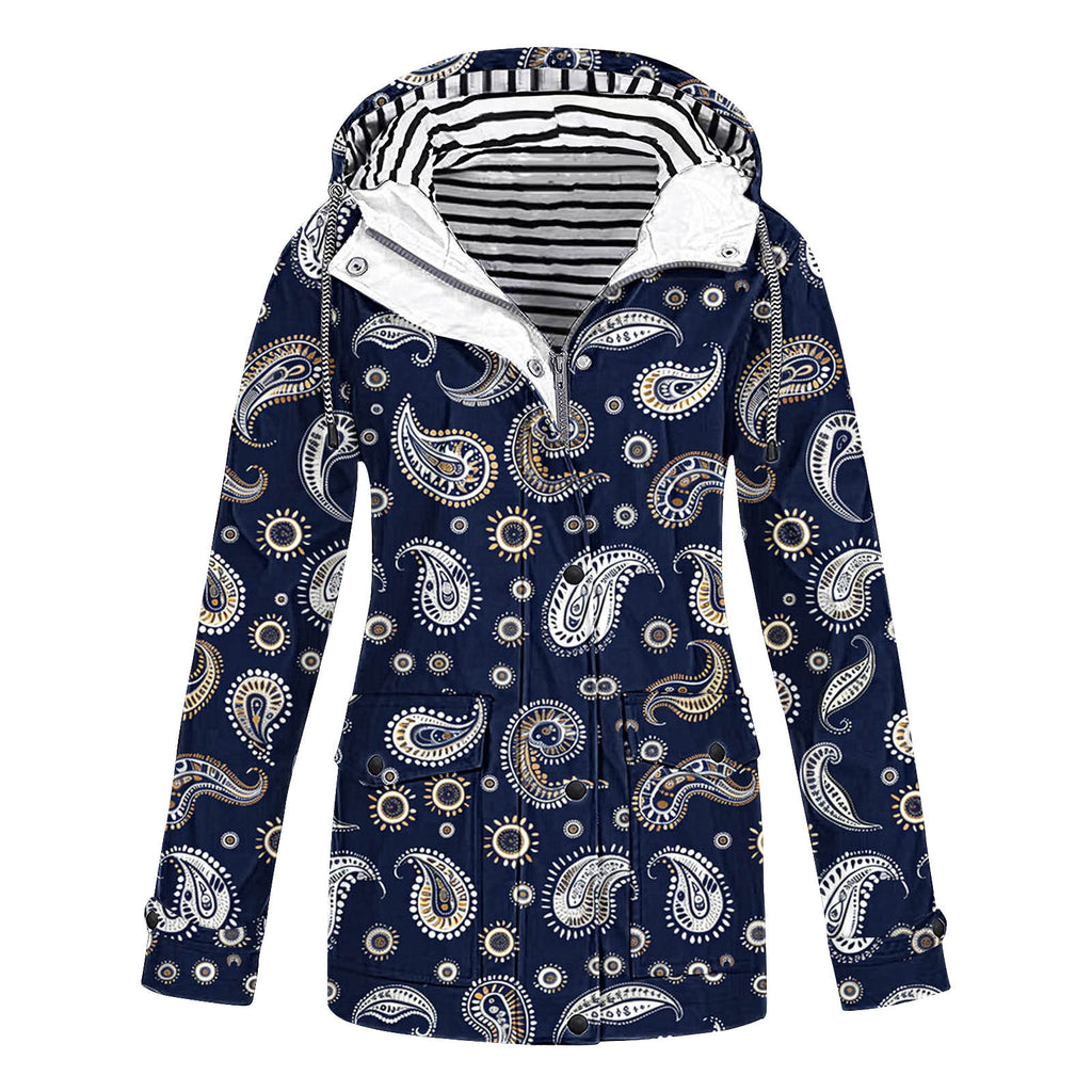 Damen modische Übergangsjacke mit Kapuze WW
