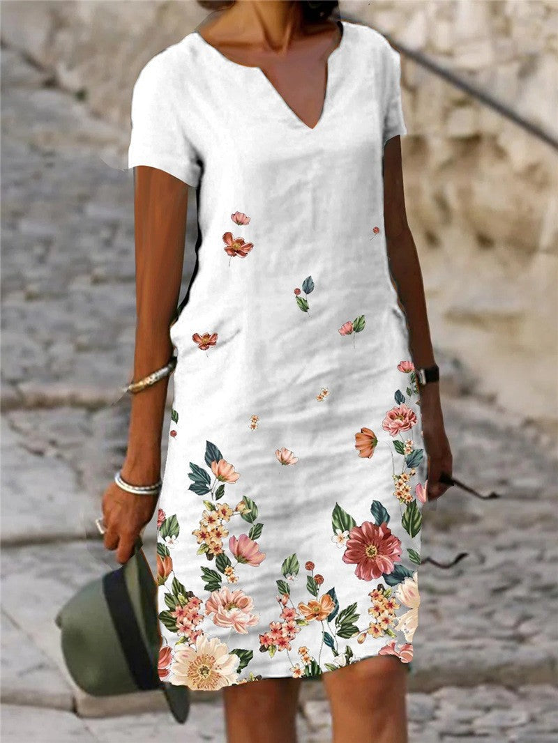 WW | Schickes Country Style Mini Kleid mit Blumen