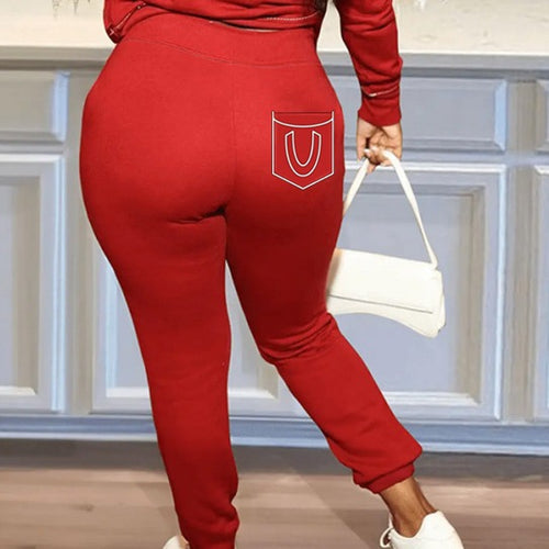 Damen Sportliche Jogginghose mit seitlicher Tasche und elastischem Bündchen WW