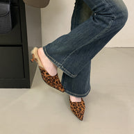 Damen Spitzen-Mules mit luxuriösem Fellfutter und elegantem Design WW