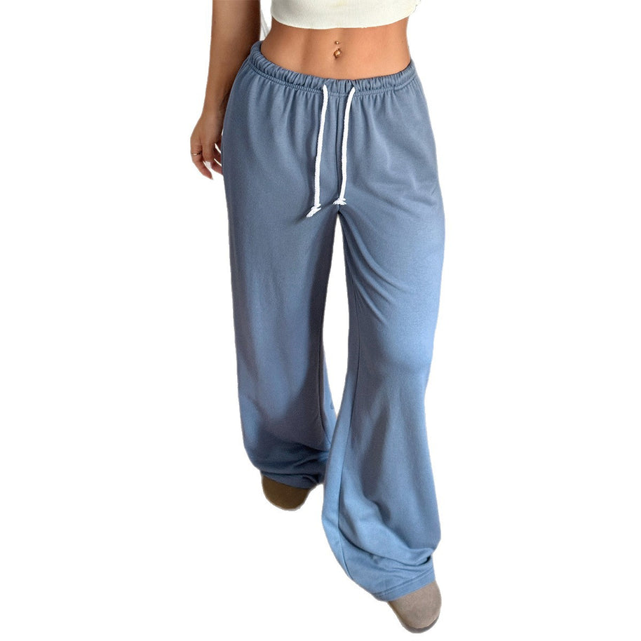 Damen Bequeme Freizeithose mit elastischem Bund und weitem Schnitt WW