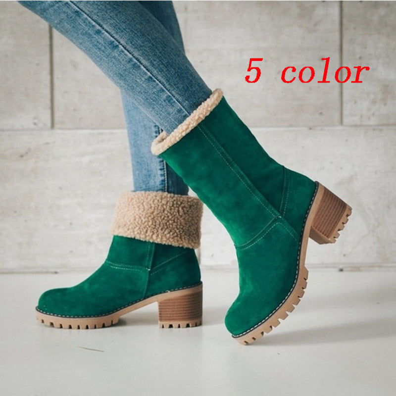 Damen Bequeme Stiefeletten mit wärmendem Futter WW