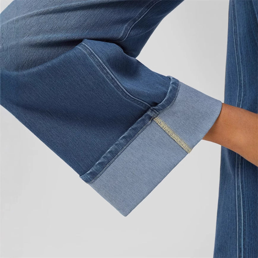 Damen Relaxed Fit Wide-Leg Jeans WW