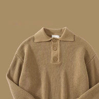 Damen Strickpullover mit modernem Polokragen WW