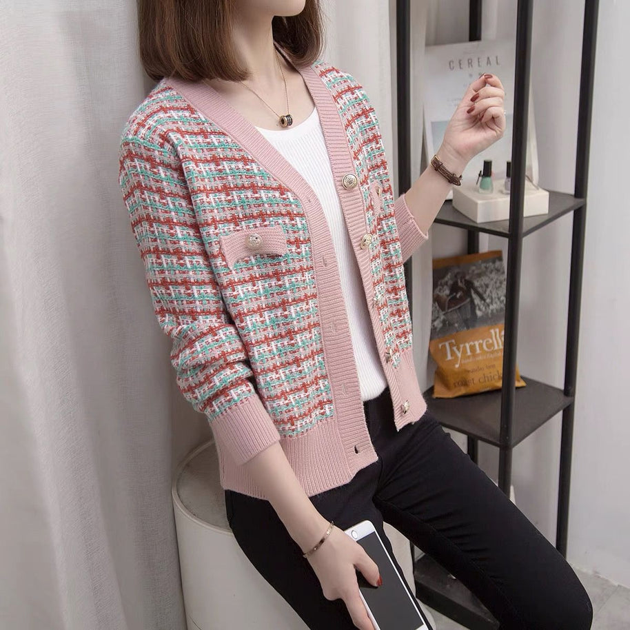 Damen Strickjacke im eleganten Bouclé-Stil WW