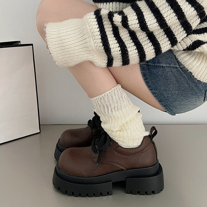 Damen Chunky Schnürschuhe mit dickem Profil und modernem Design W&W Mode