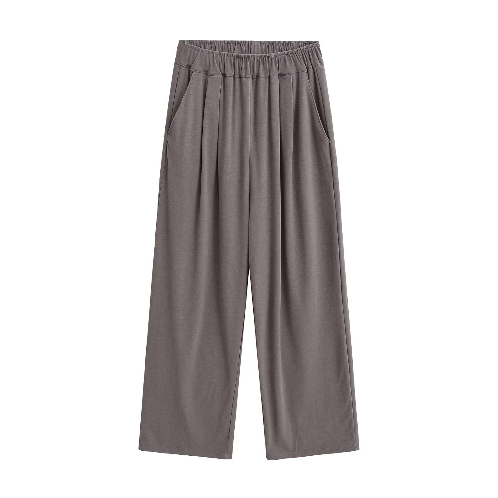 Damen Weite Chino-Hose mit elastischem Bund WW
