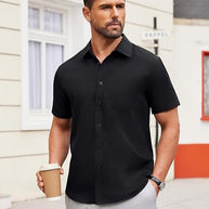 Herren Kurzarmhemd mit hochwertiger Stoffqualität und modernem Schnitt WW