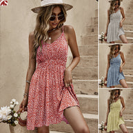 Damen Sommerkleid mit verspieltem Blümchenmuster WW