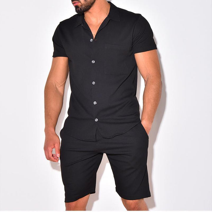W&W Mode Polo Kurzarm-Shorts Set