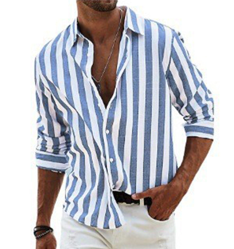 Herrenhemd mit stylischem Streifenmuster und lässigem Schnitt WW