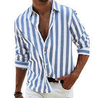 Herrenhemd mit stylischem Streifenmuster und lässigem Schnitt WW