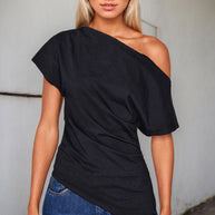 Damen asymmetrisches Oberteil W&W