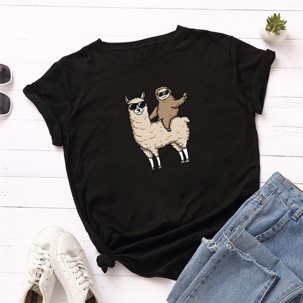 Femme Fun Tier Grafik T-Shirt WW