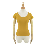 Damen Rundhals T-Shirt aus atmungsaktivem Material mit strukturierter Oberfläche WW