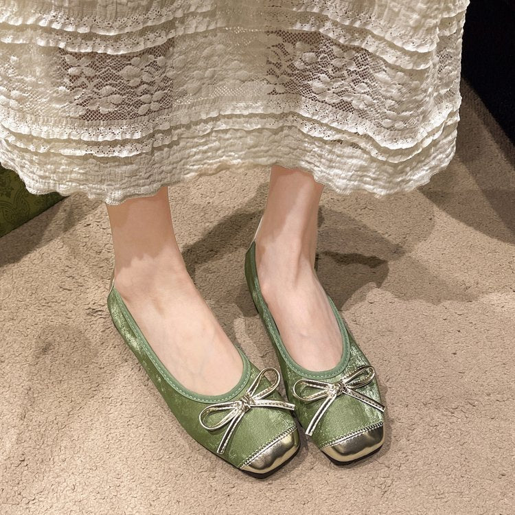 Damen Ballerinas mit eleganten Schleifenakzenten und komfortabler Sohle W&W