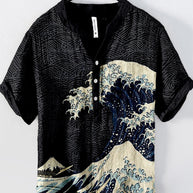 WW | Japanisches Hemd Aus Leinenmix