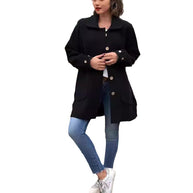 Damen modischer Mantel mit übergroßem Schnitt und praktischen Taschen