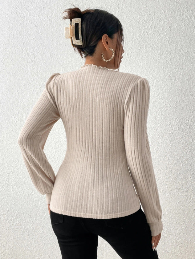 WW CozyKnit geschopptes Rollkragenlangarm-Sweater