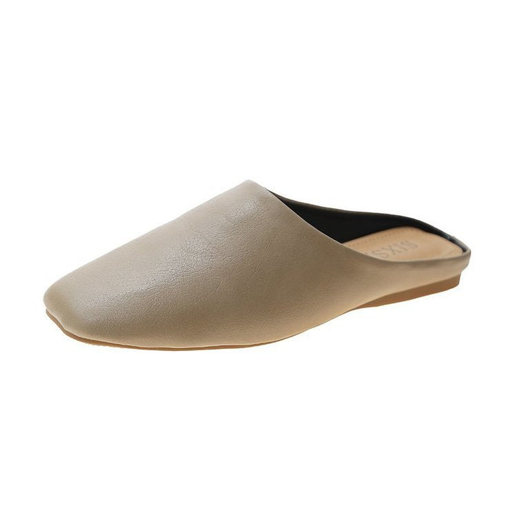 Damen Offene Mules aus hochwertigem Leder W&W