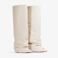 Damen Slouchy Hochhackige Stiletto Stiefel WW