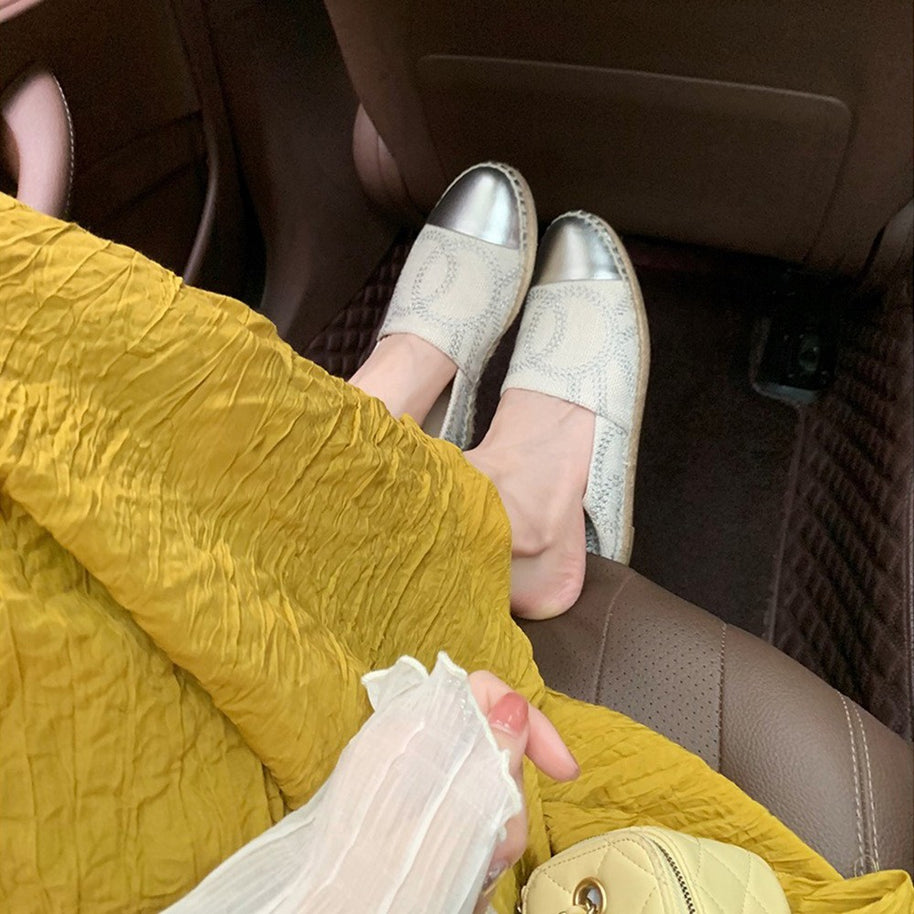 Damen Stylische Espadrille Slip-On Schuhe WW