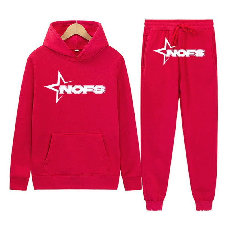 WW | Trendy Unisex Trainingsanzug Herren Und Damen Trainingsanzug Mit Kapuze Und Jogginghose