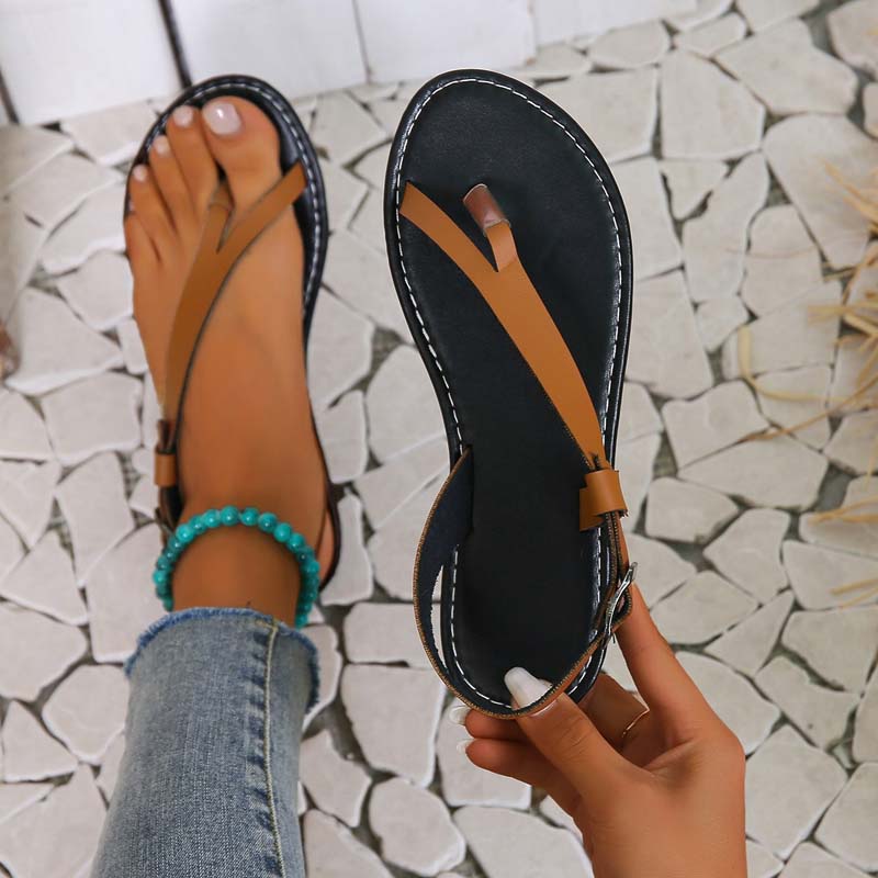 W&W Mode | Minimalistische Sandalen Mit Schnalle Für Damen