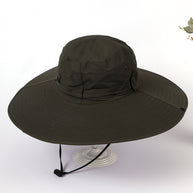 Damen Sonnenhut mit breiter Krempe und verstellbarem Kinnband WW