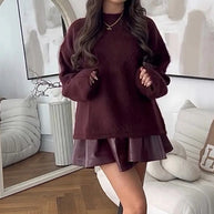 Damen Bequemer Pullover mit lässigem Schnitt und weichem Material WW