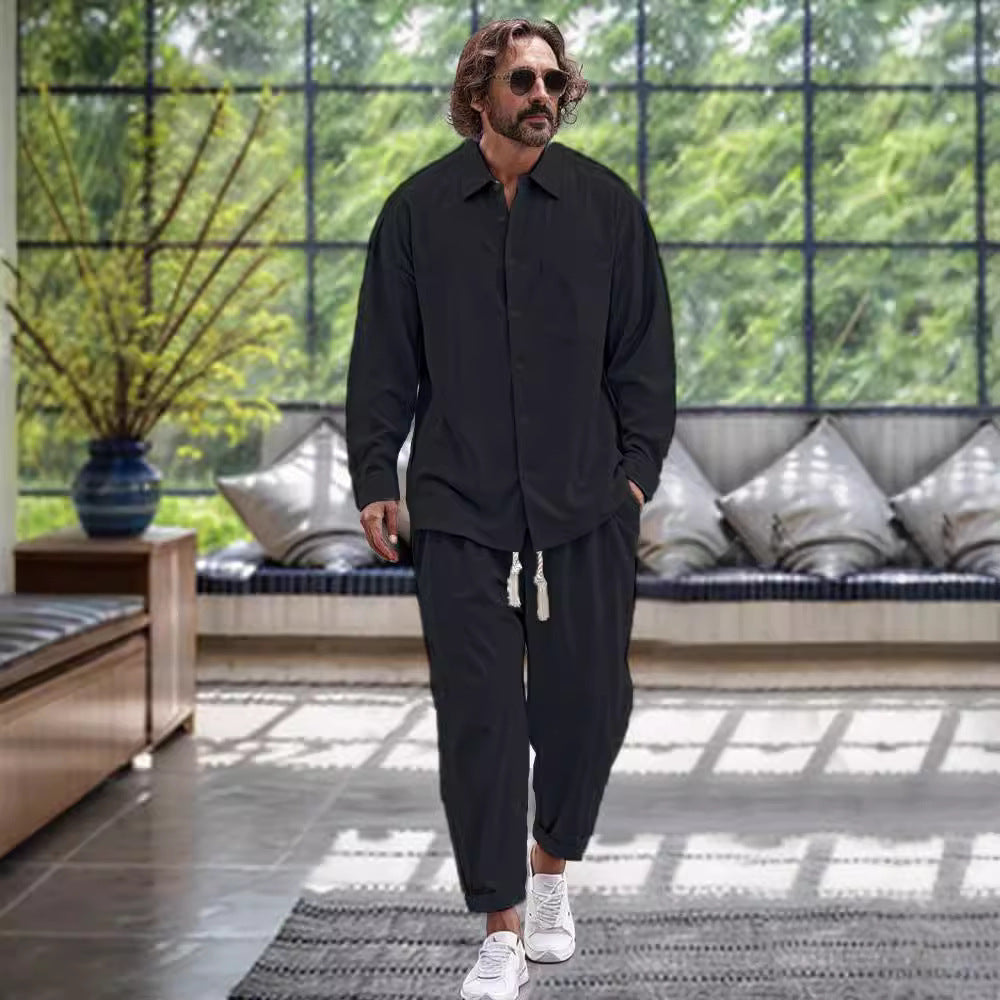 Herren Freizeitanzug im modernen Oversize-Schnitt mit hochwertiger Baumwollmischung WW