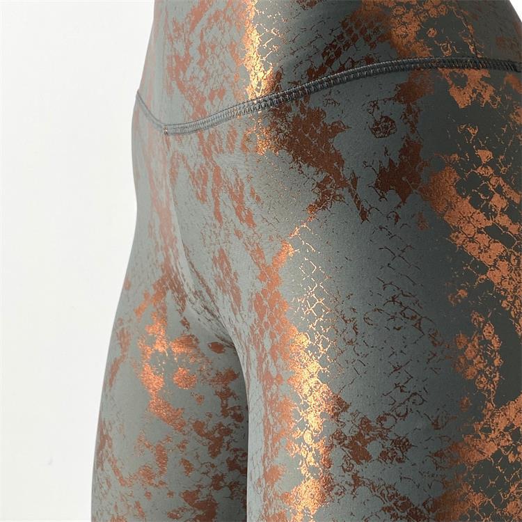 Damen Sportleggings im Schlangenprint mit hohem Bund WW