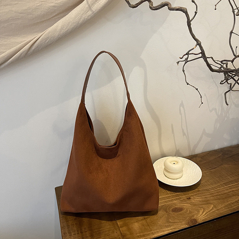 Damen Soft Suede Hobo Tasche WW