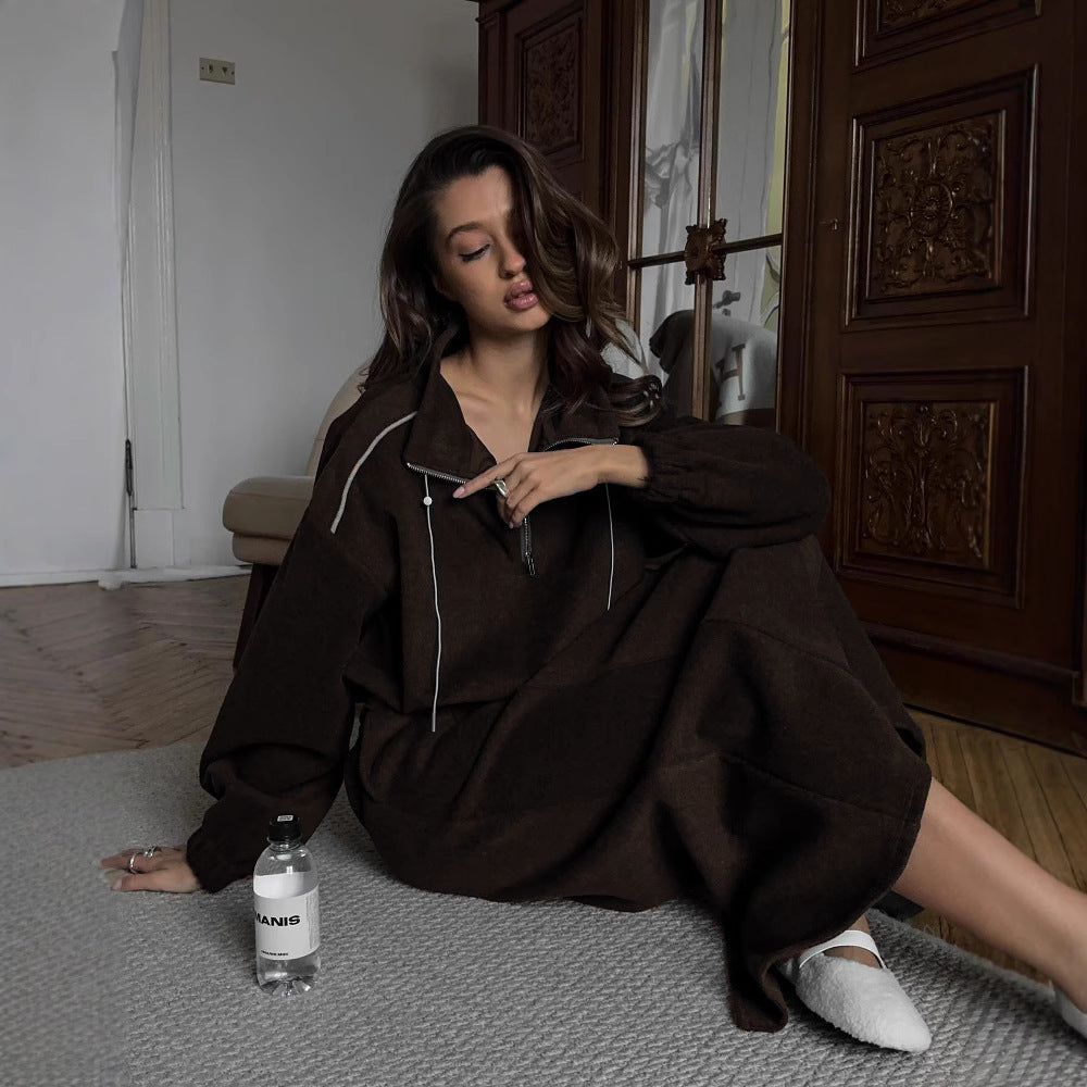 Damen Bequemer und eleganter Midirock mit elastischem Bund WW
