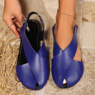 Damen Chic Kreuzschnitt Ballerinas WW