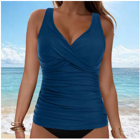 WW | Bauchkontrolle Haken Design Bedrucktes Tankini Set