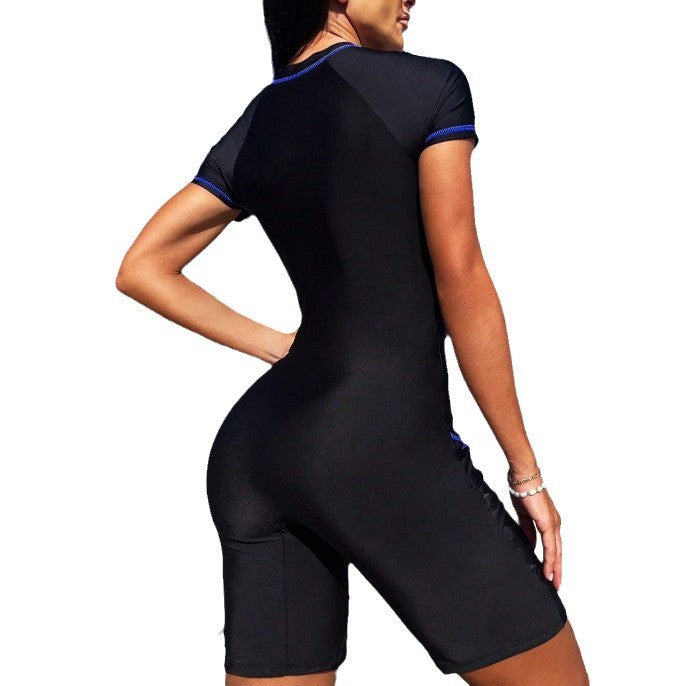 Damen Schwimmanzug mit modischem Reißverschluss und sportlichem Schnitt WW